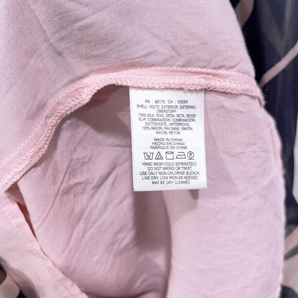 Anthropologie Floreat Serengeti Silk Midi Dress Pink Black Sheer Womens Small - Picture 6 of 9